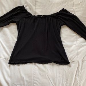 Off the shoulder long sleeve